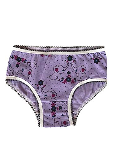 Kit Com 10 Calcinhas Infantil Estampada de Algodão (G)