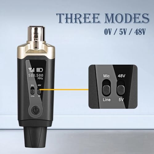Convertidor de micrófono XLR inalámbrico UHF para solucionar enredos de cables en directos 7