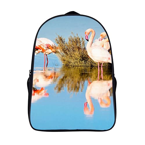 Sac d'école Flamingo pour la rentrée, cartable 3D léger et mixte adapté aux sorties scolaires