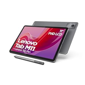 Lenovo Tab M11 – Tableta táctil WUXGA (Procesador MediaTek Helio G88, 8 Corazones, 4 GB de RAM, eMMC 128 GB, Lenovo Tab Pen, Android 13, WiFi + Bluetooth) – Luna Gris