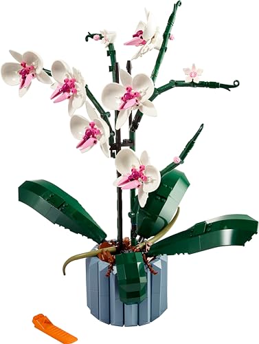 LEGO Botanicals Orchidee - Künstliche Pflanzen Set mit weißen und rosa Blumen - Modellbausatz für Erwachsene - Home und Zimmer-Deko - Botanik Kollektion - Geschenke für Frauen und Männer 10311