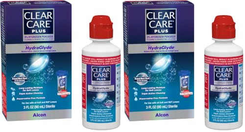 Image of CLEAR CARE Plus Cleaning & Disinfecting Contact Lens Solution, 3 Fl Oz (Pack of 2)