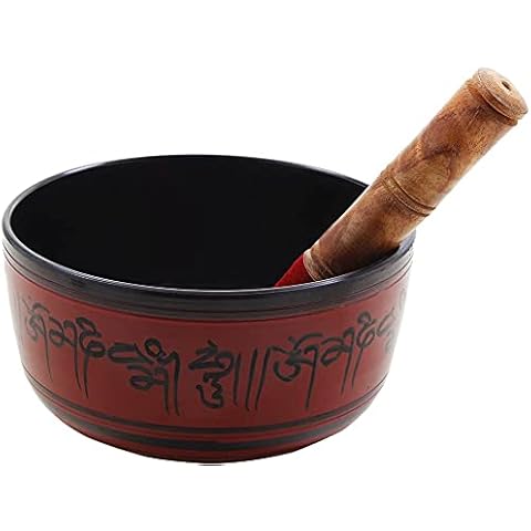 Cuencos tibetanos de metal pintado a mano de 7 pulgadas Cover