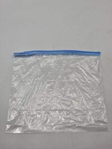 Bolsas para congelador con cremallera deslizante, paquete de 12 bolsas resellables con cierre deslizante, 25 x 25 cm, aptas para microondas y congelador, bolsas de almacenamiento de alimentos en CDU