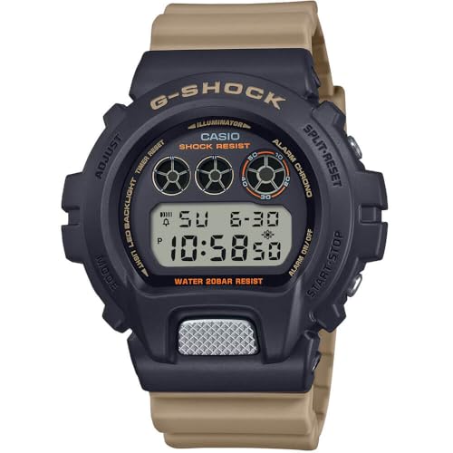 Casio G-Shock Utilitarian Black & Beige Resin 53mm Digital Watch DW-6900TU-1A5CR