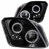 ANZO For Honda Prelude 1997-2001 Projector Headlights w/Halo Black w/LED | 121341