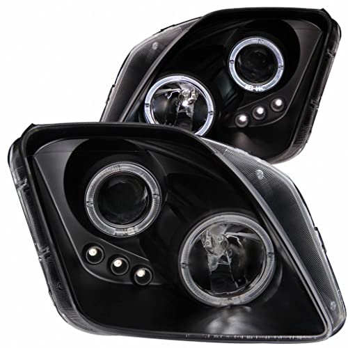 ANZO For Honda Prelude 1997-2001 Projector Headlights w/Halo Black w/LED | 121341
