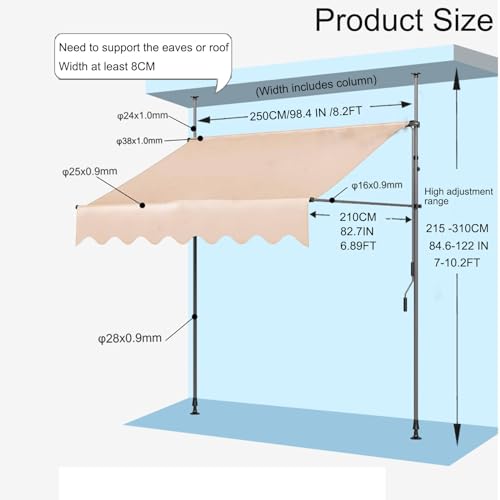 Auvent de terrasse rétractable et imperméable pour une protection UV optimale