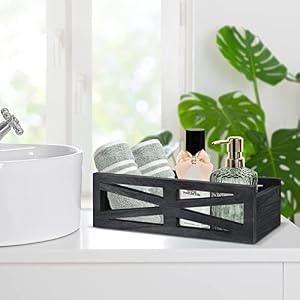 Bathroom Decor Box Toilet Tank Basket, Farmhouse Bathroom Decor Box, Toilet Paper Basket, Wood Decor Box Paper Storage Basket, Rustic Home Decor Box for Countertop, Bedroom Dresser Bathroom Decor Box Toilet Tank Basket Farmhouse Bathroom Decor Box Toilet Paper Basket Wood Decor Box Paper Storage Basket Rustic Home Decor Box for Countertop Bedroom Dresser