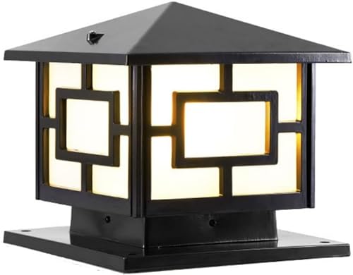 Pilier paysage antique en laiton pour illuminer vos soirées de jardin en terrasse