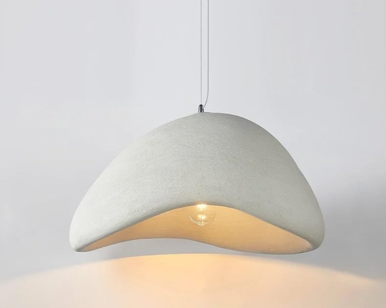 Suspension design lustre blanc 50cm plafonnier éclairage salon hôtel villa