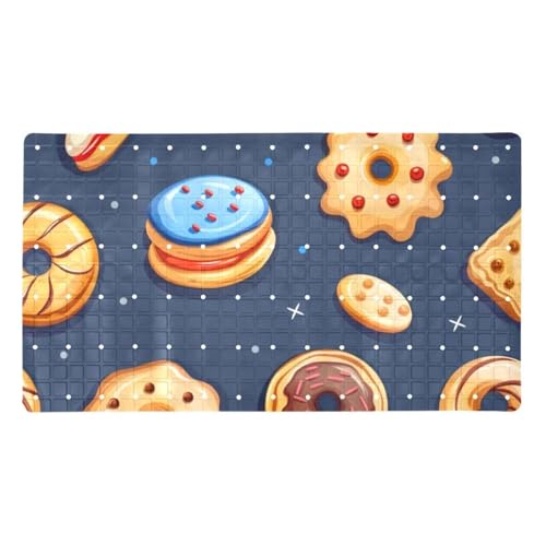 Tapete de bañera extralargo Galaxy Sweet Cookies de PVC lavable 2