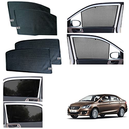 Image of WolkomHome car Fix Curtain Window Shades Half Curtains Sunshade for -ciaz
