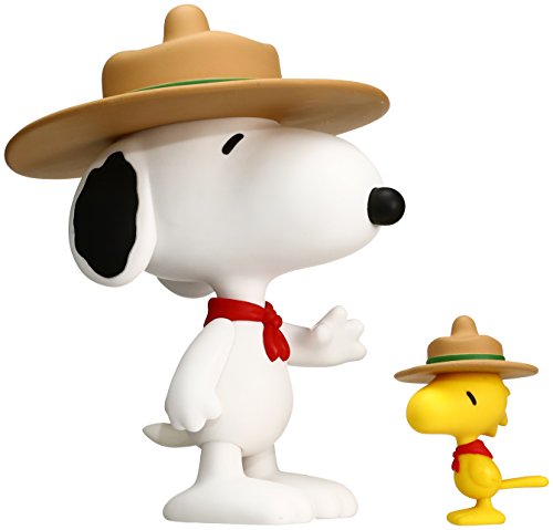 Review Discount Medicom Peanuts: Beagle Scout Snoopy & Woodstock Vinyl Collectible Doll