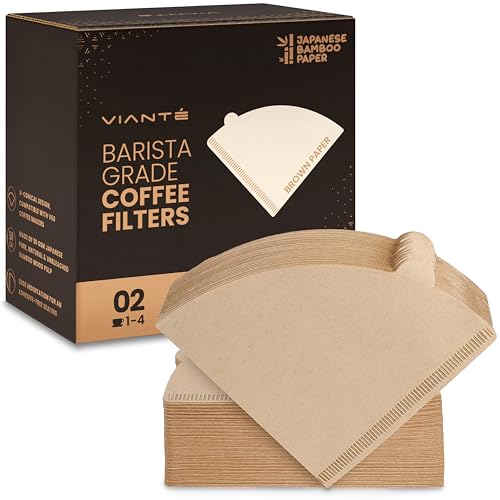 Vianté Cone Coffee Filters | Pour Over Coffee Filter Size