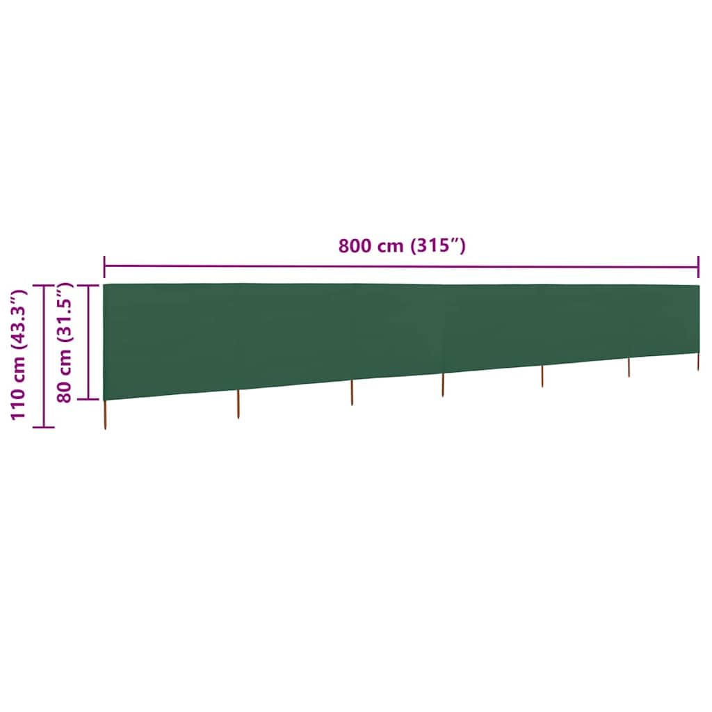 3-teiliges Windschutzgewebe 400 x 120 cm Weiß, Faltbarer Windschutz aus Vliesstoff mit 4 Holzpfählen, Stabiler Sichtschutz für Garten, Camping und Strand, 4m Gesamtlänge