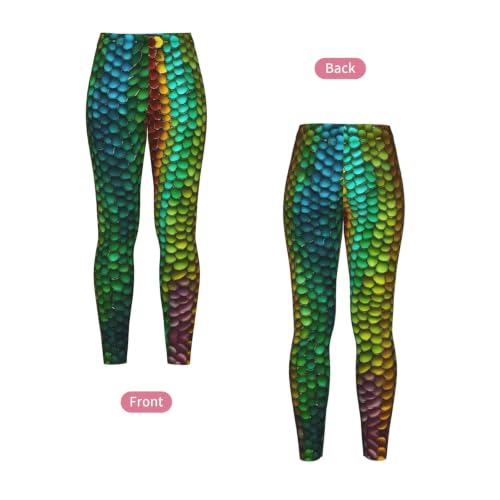 Leggings de compresión elásticos mallas con estampado mágico leggings suaves 4