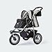 Haustierbuggy IPS-070 schwarz/silber Hundetrage Trolley Innopet Comfort EFA Buggy Faltbarer Haustierbuggy Kinderwagen für Hunde und Katzen