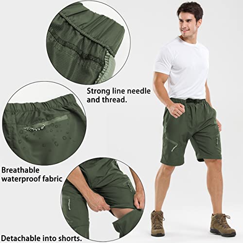 JEPOZRA Pantaloni Trekking Modulabili Uomo Outdoor...