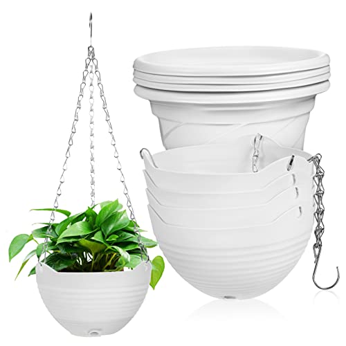 MOTHNUR 1 Juego Cesta Colgante Macetas Colgantes para Plantas Comederos Cestas Maceteros Jardineras Colgantes Jardinera Colgante Maceta Colgante Macetas para Plantas De Interior 4 Piezas