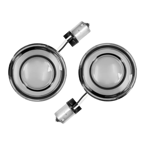 Clignotant LED moto 1156 gris style balle pour Touring et Sportster XL