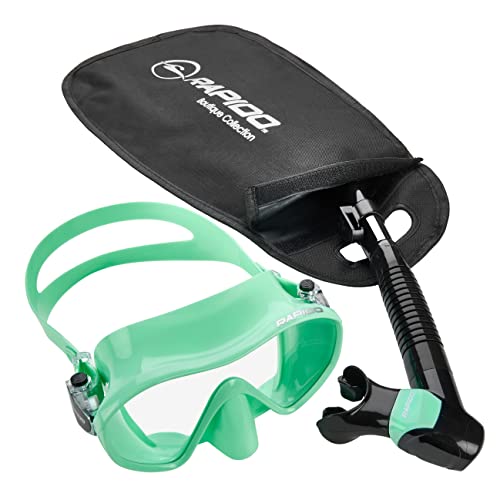 Phantom Aquatics Frameless Snorkel Mask Fin Snorkeling Set miniatura 3