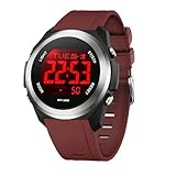 MONTRE MULTIFONCTION POUR FEMMES — Cette montre est une montre sportive polyvalente pour les activités extérieures avec des fonctions telles que : double fuseau horaire ; minuterie ; chronomètre ; rétroéclairage EL ; réveil ; signal horaire ; calendrier (jour/date/semaine/mois) ; affichage 12/24 heures ; résistance aux chocs. Idéale pour les passionnés de sport, parfaite pour les activités en extérieur et en intérieur ainsi que pour un usage quotidien et loisir.