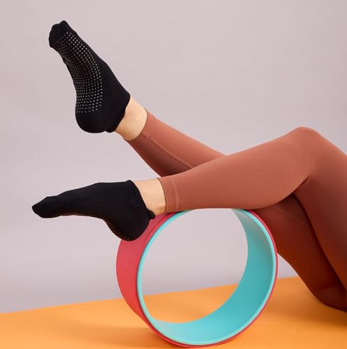 Image of Mint & Oak Full Length Yoga Grip Socks For Women (Set Of 3) | Pilates & Yoga Socks With Grips | Non-Slip Yoga, Pilates, Barre, & Gym Workouts Socks | Stylish & Versatile Women Socks