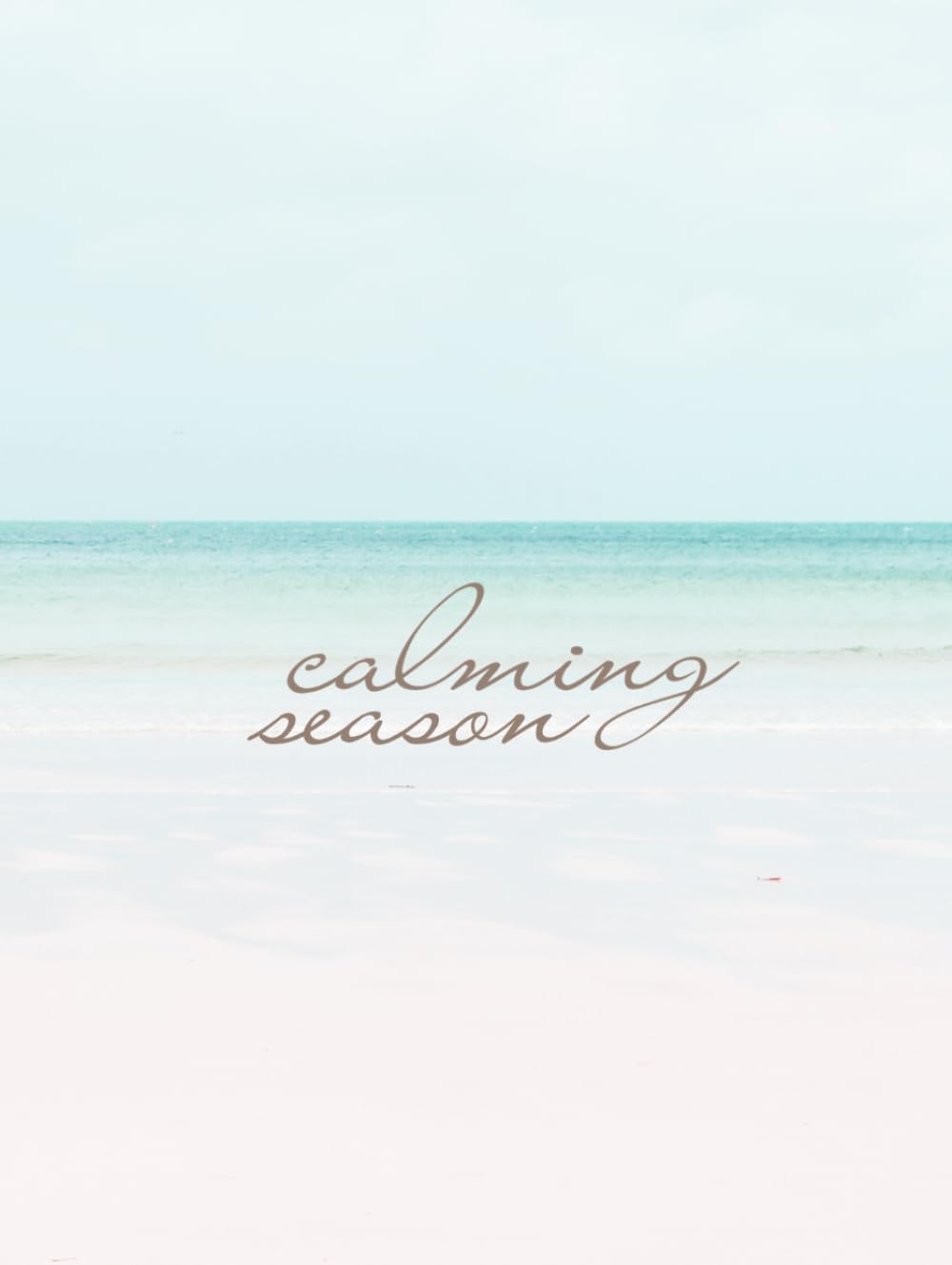 Livre de table basse empilable Calming Season pour décoration côtière chic
