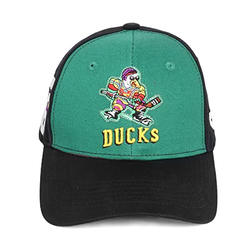 Image of TRIVINKIN Mighty Ducks hat Men's Duck hat Hockey Cap Adjustable Snapback Baseball Hat with Embroidered Logo Size (S-XL)
