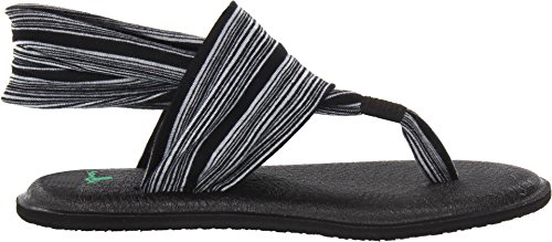 Sanuk Sanuk Damen Yoga Sling 2 Sandale, Black White Jersey, 35.5 EU Sanuk Sanuk Damen Yoga Sling 2 Sandale, Black White Jersey, 35.5 EU