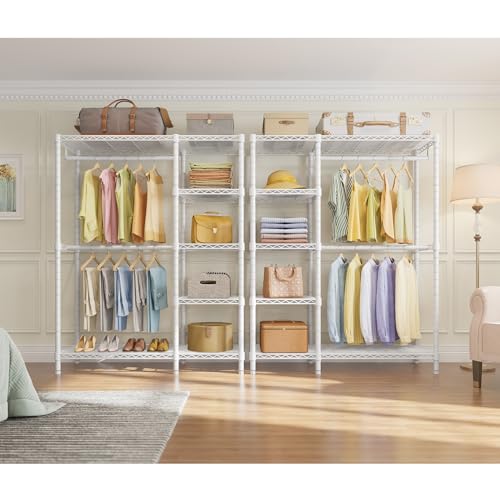 Image of VIPEK V7 Clothing Rack with Shelves Heavy duty Closet for Hanging Clothes