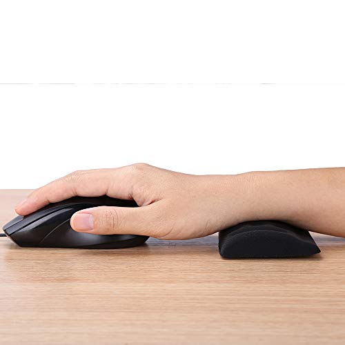 Aelfox Mouse Wrist Rest, Cool Ergonomic Wrist Pad for PC/Gaming/Wireless Mouse in Office, Home Office (Memory Foam, Black) - Thumbnail 4