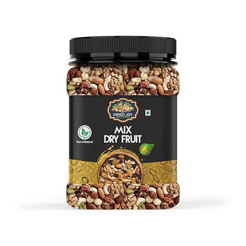 DRIED JOY Premium International Healthy Nutmix | Almonds | Black Raisins| Cashewnuts | Cranberries | Green Raisins | Pistachio Kernels | Walnut Kernels healthy snacking | dray Fruit | Trail Mix | Mix Nuts (200 Gram)