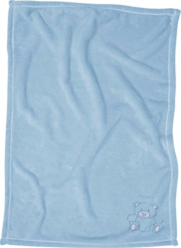 Playshoes Manta para bebé,Unisex, Azul,75 x 100 cm