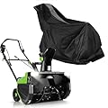 Suyncll 22" Electric Snow Thrower Dust Cover, Waterproof, Black