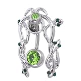 JOINPAYA Piercing de Ombligo de Acero Inoxidable 316 Forma de Serpiente para Mujer Anillo de Piercing Corporal Hipoalergénico Diseño Moderno para Fiestas y Uso Diario