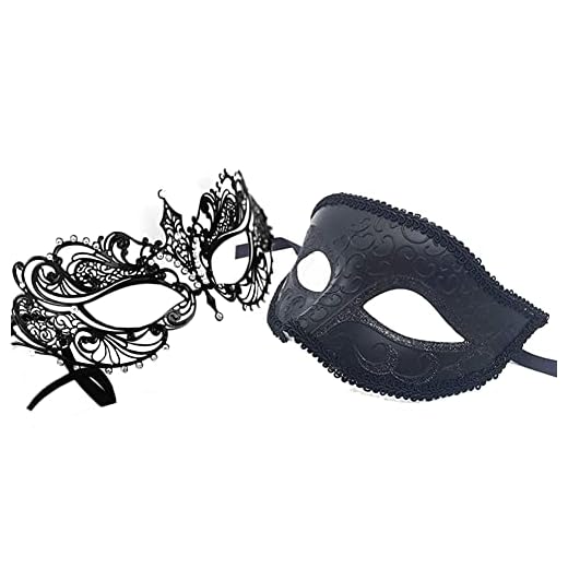 JCSTEU Venetiansk maskeradmask par karneval party maskerad mask för kostym fest cosplay halloween