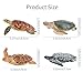 Toymany 6PCS Realistic Sea Turtle Figurines, Plastic Ocean Sea Animals Figures Set Includes of Turtles, Educational Toy Cake Toppers Christmas Birthday Gift for Kids Toddlers