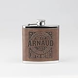  Petaca personalizada, formato bolsillo\" Arnaud.\" (11 x 9 x 2,2 cm)
