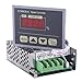 Motor Speed Controller, 12-80V DC 30A PWM Motor Speed Adjuster Controller Governor With Digital Display Panel, 4.37 x 3.03 x 1.41inch Silver
