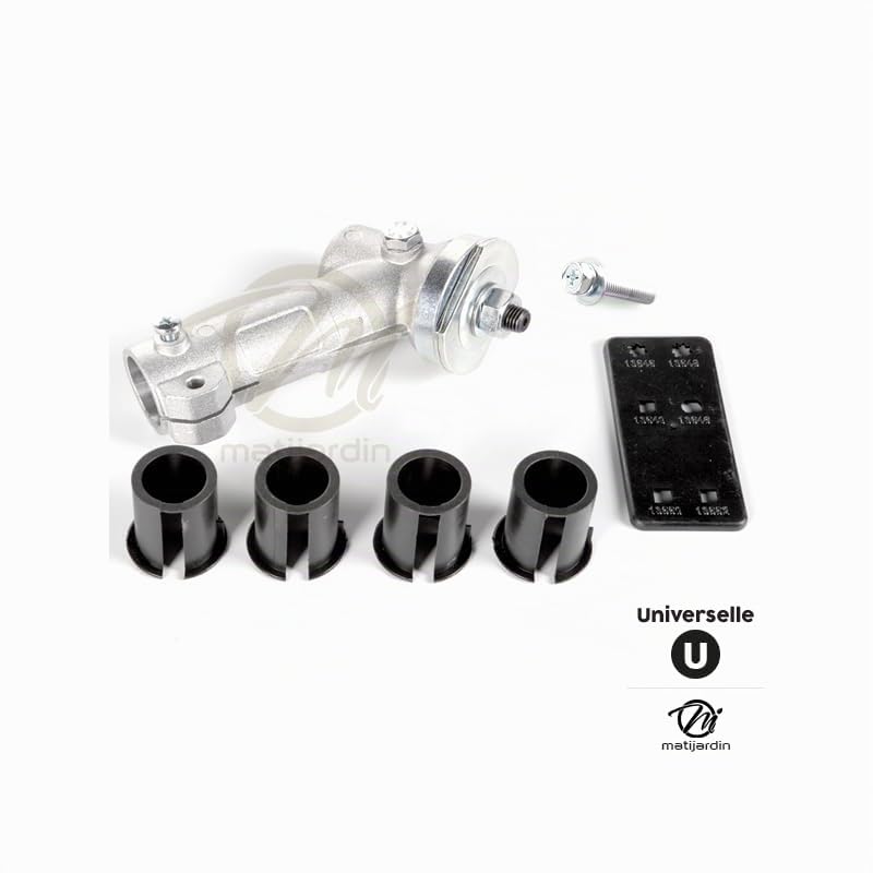 Matijardin - Renvoi d'angle universel débroussailleuse + Adaptateur 10 cannelures