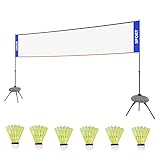 WZCXYX Bádminton Tenis Voleibol De Voleibol Net Portátil Neto Neto Bloque Al Aire Libre Neto Plegable Simple Post Soporte De Acero Inoxidable(Size:4.1m)