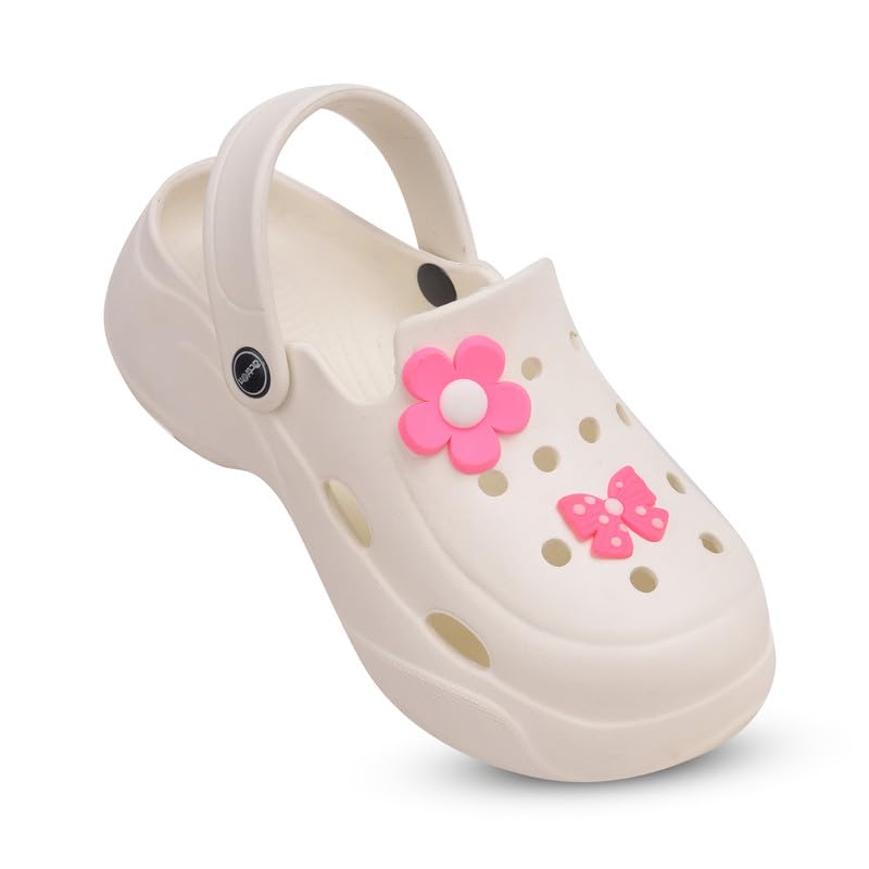 Women's Premium Extra Comfortable Clogs/Sandals with Cute Charms & Adjustable Back Strap for Adult| Lightweight Stylish & Anti-Skid| Waterproof Everyday Use Mules Girls/Ladies ONTC-18-image-12
