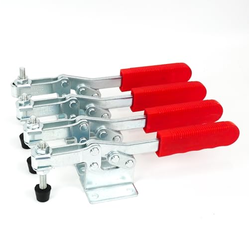 INGDAUM® 4 piezas GH-203P, abrazadera de palanca, fuerza de sujeción horizontal 227 kg (4, GH-203P)