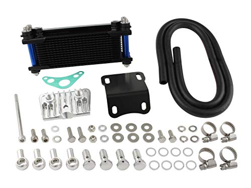 シフトアップ オイルクーラーキット ヘッドライト下取り付けタイプ MONKEY/ゴリラ ブラックコア/ブルーパイプ 205248-61