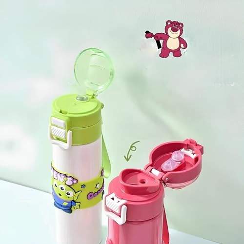Image of Diisney LOTSOi Stainless Steel Water Bottle,|SS316| Insulated Water Bottle Stainless Steel Bottle, with Double Wall Vacuum Insulation, 500 ml Hot & Cold Bottle (Diisney-Pink)