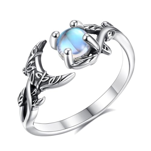 Vito 925 Sterling Silver Moonstone Moon...