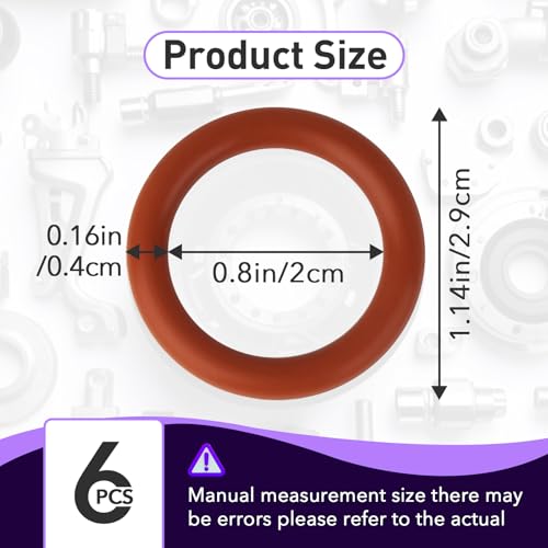 Image of 6pcs B32790 Engine Oil Pump Pickup Tube Gasket, Oil Pump Pickup Tube O-Ring for Chevy Suburban, Express Tahoe, Trailblazer GMC Sierra Yukon Cadillac Escalade, Professional Oil Seal Ring