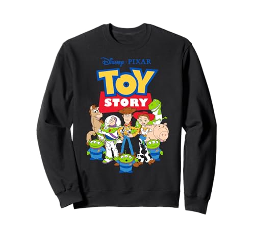 Logotipo clásico de Disney Pixar Toy Story Group Shot Sudadera